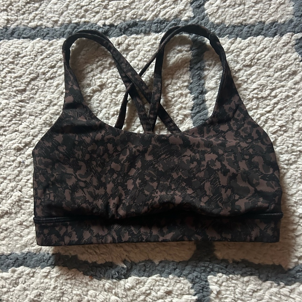 Patterned Lululemon Energy Sports Bra